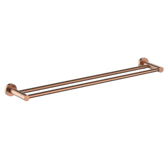 Millennium Cioso 600mm Double Towel Rail, Rosa