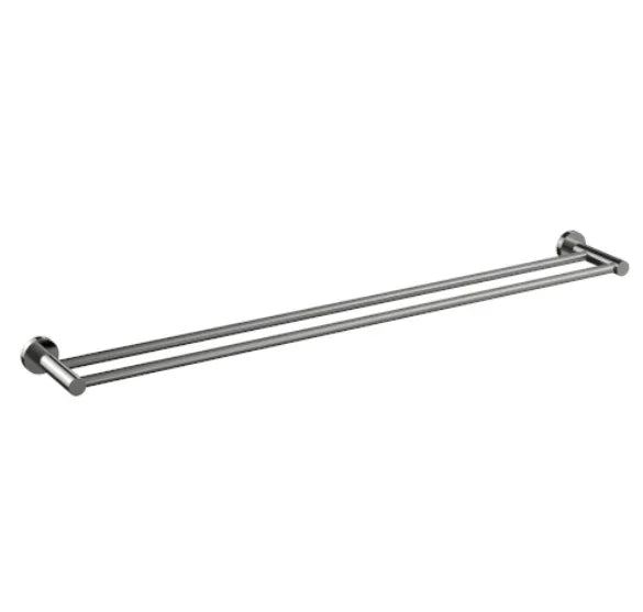 Millennium Cioso 800mm Double Towel Rail, Brushed Nickel