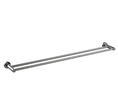 Millennium Cioso 800 mm Double Towel Rail, Brushed Nickel