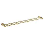 Millennium Cioso 800mm Double Towel Rail, Modern Brass
