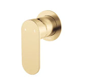 Fienza Empire Slim Wall Mixer, Round Plate, Urban Brass