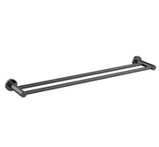 Millennium Cioso 800mm Double Towel Rail, Gun Metal