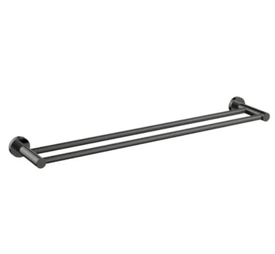 Millennium Cioso 800mm Double Towel Rail, Gun Metal