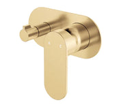 Fienza Empire Slim Wall Diverter Mixer, Large Oval Plate, Horizontal, Urban Brass