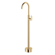Fienza Empire Slim Floor Mounted Basin/Bath Mixer, Urban Brass