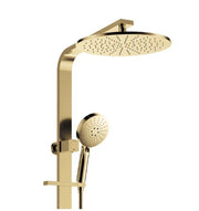 Fienza Empire Slim Deluxe Twin Shower, Urban Brass