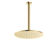 Fienza Empire Slim Ceiling Shower 300mm Head, 350mm Drop, Urban Brass