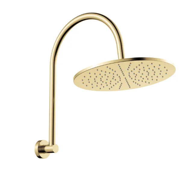 Fienza Empire Slim Curved Shower Arm Set, Urban Brass
