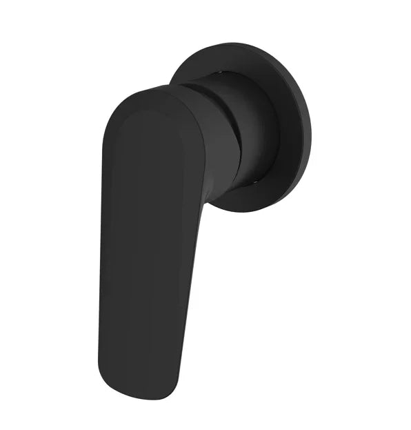 Millennium Glama Shower Mixer Trim Kit Solid Plates, Matte Black