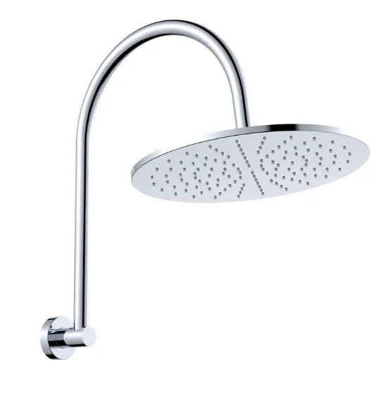 Fienza Empire Slim Curved Shower Arm Set, Chrome