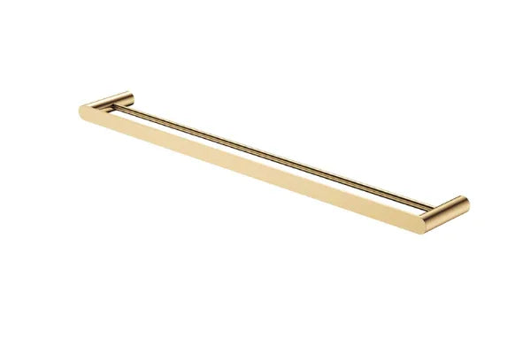 Fienza Empire Slim Double Towel Rail, 800mm, Urban Brass