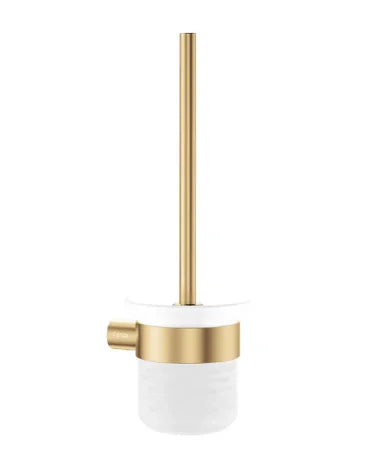 Fienza Empire Slim Toilet Brush & Holder, Urban Brass
