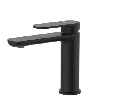 Fienza Empire Slim Cold Start Basin Mixer, Matte Black