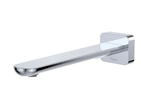Fienza Empire Slim Basin/Bath Outlet, Square Plate, 220mm, Chrome