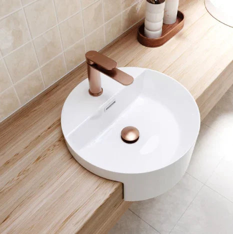 Fienza Empire Slim Cold Start Basin Mixer, Brushed Copper