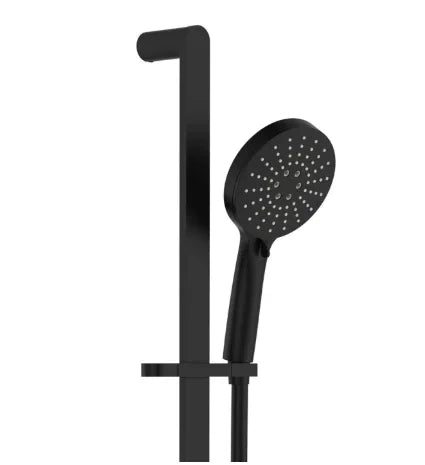 Fienza Empire Slim Rail Shower, Matte Black