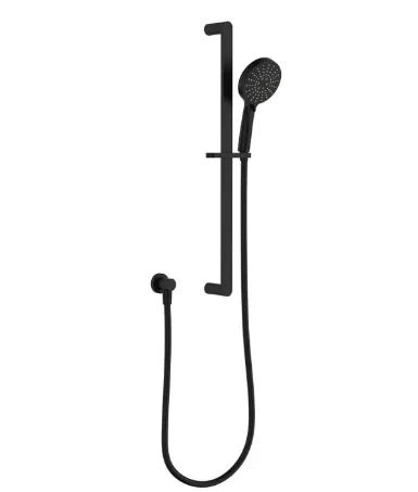 Fienza Empire Slim Rail Shower, Matte Black