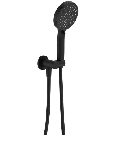 Fienza Empire Slim Hand Shower Round Plate, Matte Black