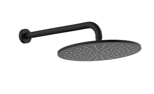 Fienza Empire Slim Shower Arm Set, Matte Black