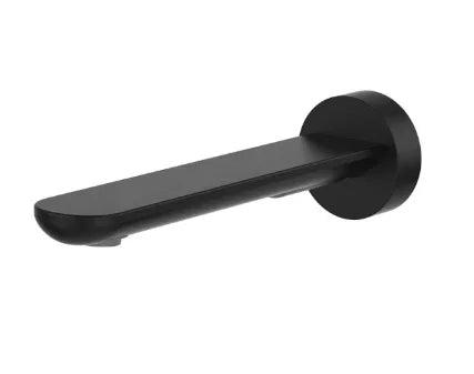 Fienza Empire Slim Basin/Bath Outlet, Round Plate, 180mm, Matte Black