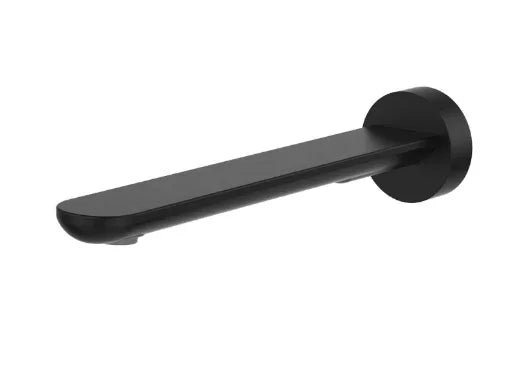 Fienza Empire Slim Basin/Bath Outlet, Round Plate, 220mm, Matte Black