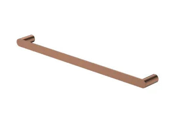 Fienza Empire Slim Single Towel Rail, 600mm, Brushed Copper