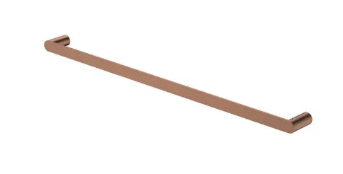 Fienza Empire Slim Single Towel Rail, 800mm, Brushed Copper