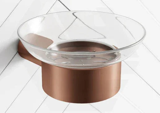 Fienza Empire Slim Glass Soap Dish, Brushed Copper