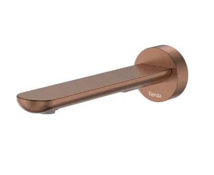 Fienza Empire Slim Basin/Bath Outlet, Round Plate, 180mm, Brushed Copper