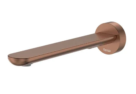 Fienza Empire Slim Basin/Bath Outlet, Round Plate, 220mm, Brushed Copper