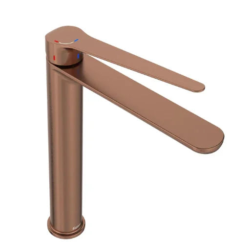 Fienza Empire Care Tall Basin Mixer, Brushed Copper