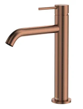 Fienza Kaya Medium Basin Mixer, Brushed Copper