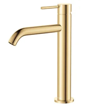 Fienza Kaya Medium Basin Mixer, Urban Brass