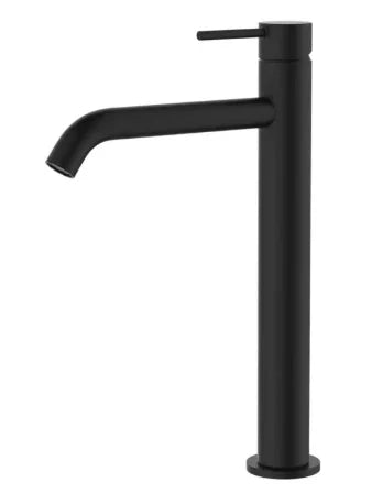 Fienza Kaya Tall Basin Mixer, Matte Black