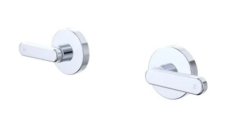 Fienza Kaya Lever Wall Taps, Chrome