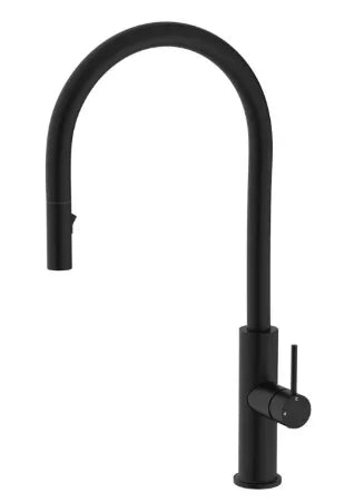 Fienza Kaya Pull-Out Sink Mixer, Matte Black