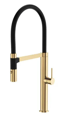 Fienza Kaya Pull Down Sink Mixer, Urban Brass