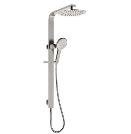 Fienza Kaya Deluxe Twin Shower, Brushed Nickel