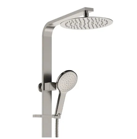 Fienza Kaya Deluxe Twin Shower, Brushed Nickel