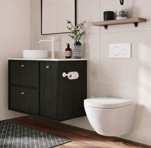 Fienza Kaya Toilet Roll Holder, Matte White