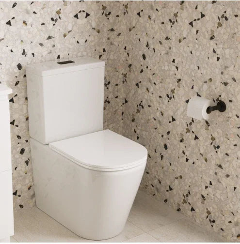 Fienza Kaya Toilet Roll Holder, Matte Black