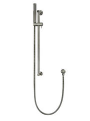 Meir Round Shower On Rail Column | Shadow Gunmetal