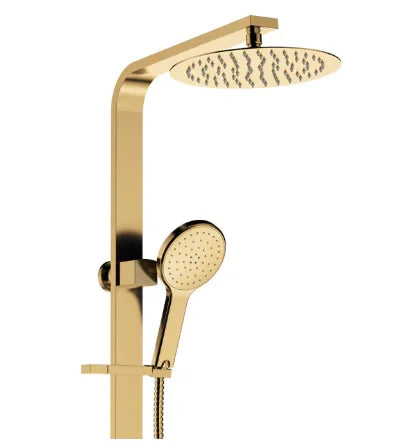 Fienza Kaya Deluxe Twin Shower, Urban Brass