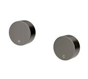 Meir Circular Wall Taps | Shadow Gunmetal