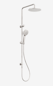 Nero Round Twin Shower Brushed Nickel