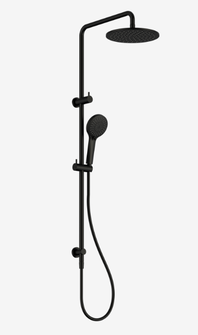 Nero Round Twin Shower Matte Black