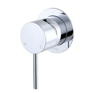 Fienza Kaya Wall Mixer, Small Round Plate, Chrome