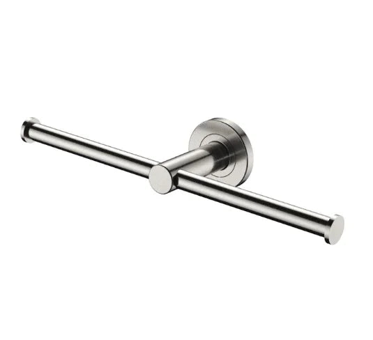 Fienza Kaya Double Toilet Roll Holder, Brushed Nickel