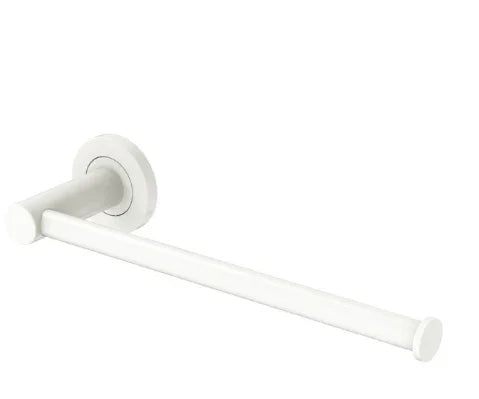 Fienza Kaya Hand Towel Rail / Toilet Roll Holder, Matte White