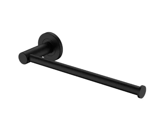 Fienza Kaya Hand Towel Rail / Toilet Roll Holder, Matte Black